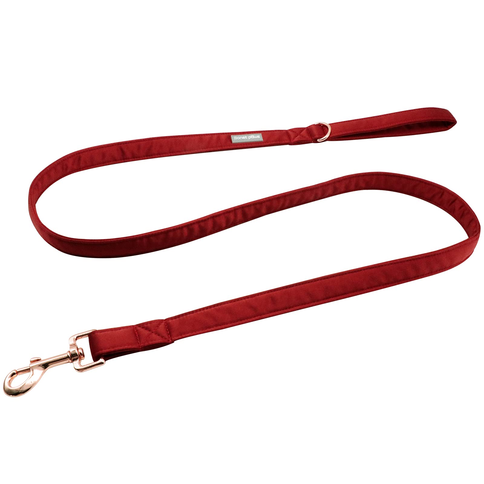 Lionet Paws Dog Leash - Soft Silk Red Pet Leash for Small, Medium & Large Dogs | Matching Collar Set for Puppies, Girls & Boys | Perfect for Walking, Training & Outdoor Adventures