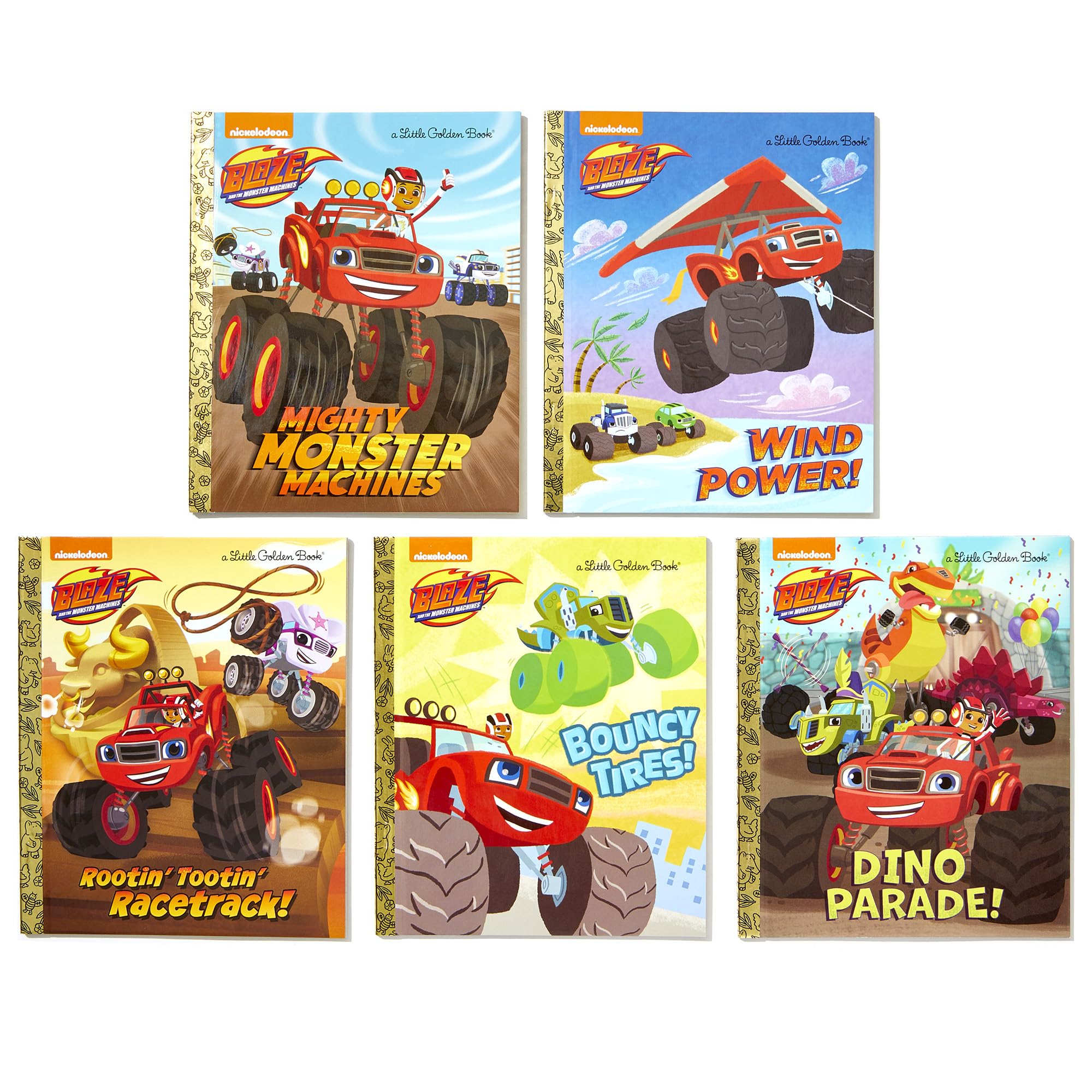 Blaze & Monster Machines 5 Little Golden Books - Kids Storytime Fun