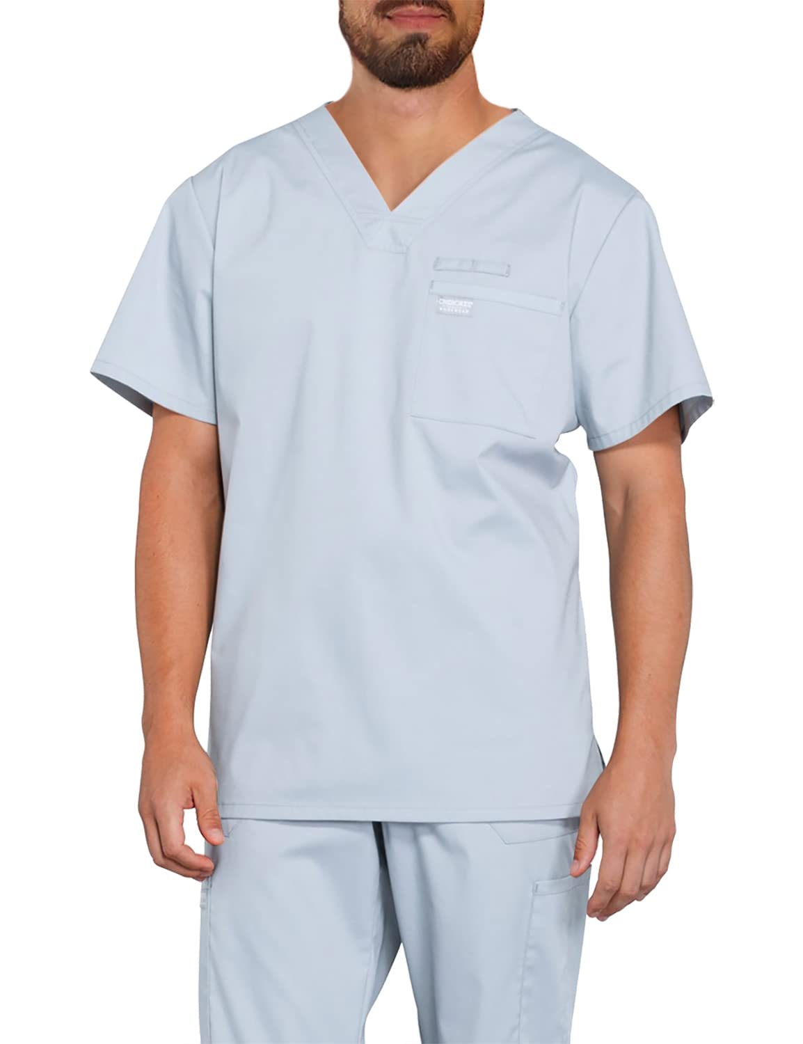Cherokee Men's Scrubs Top - Professional Workwear with Tuckable V-Neck Style WW675 - Perfect for Nurses, Doctors & Healthcare Professionals