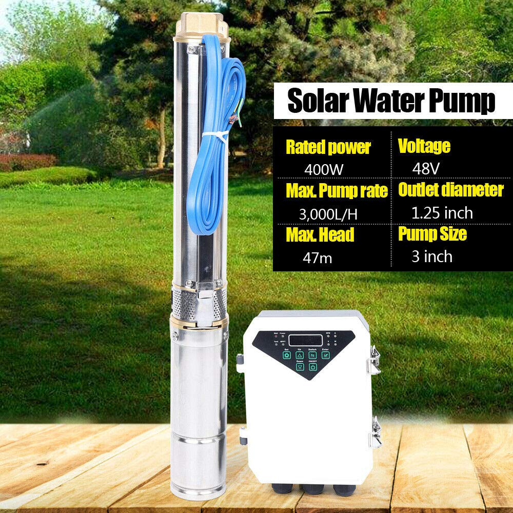 48V 400W Deep Well Submersible Solar Water Pump with MPPT Controller - 3