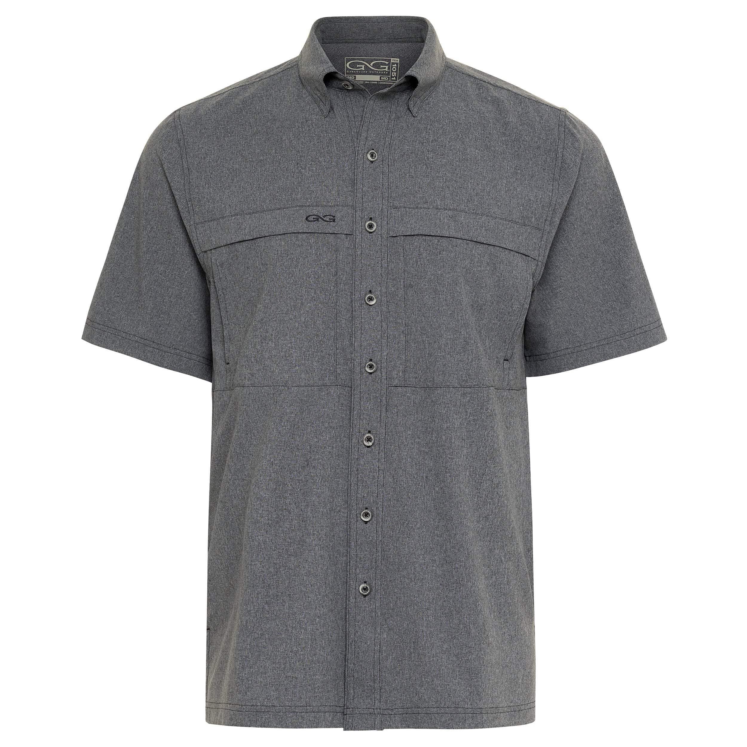 GameGuard Caviar MicroTek Shirt - Premium UV Protection Performance Shirt for Outdoor Sports & Travel - Ideal for Hiking, Golf, and Summer Activities