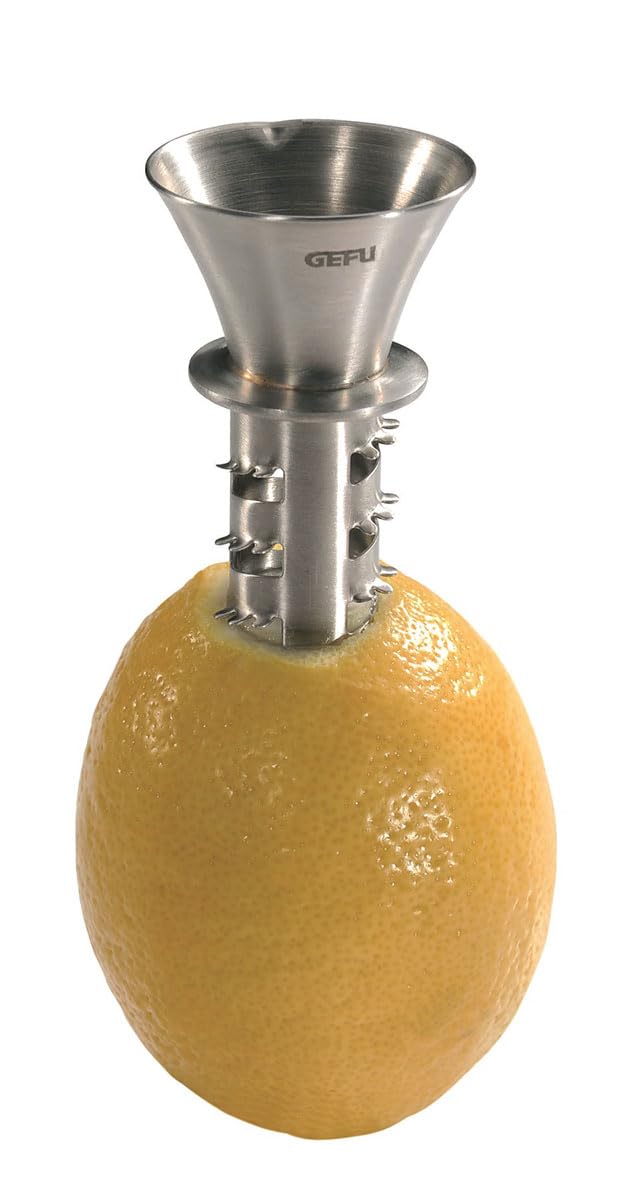 Premium GEFU Presco Lemon Juicer - Stainless Steel Citrus Press for Fresh Lemon, Lime & Orange Juice - Perfect for Cocktails, Baking & Healthy Drinks at Home