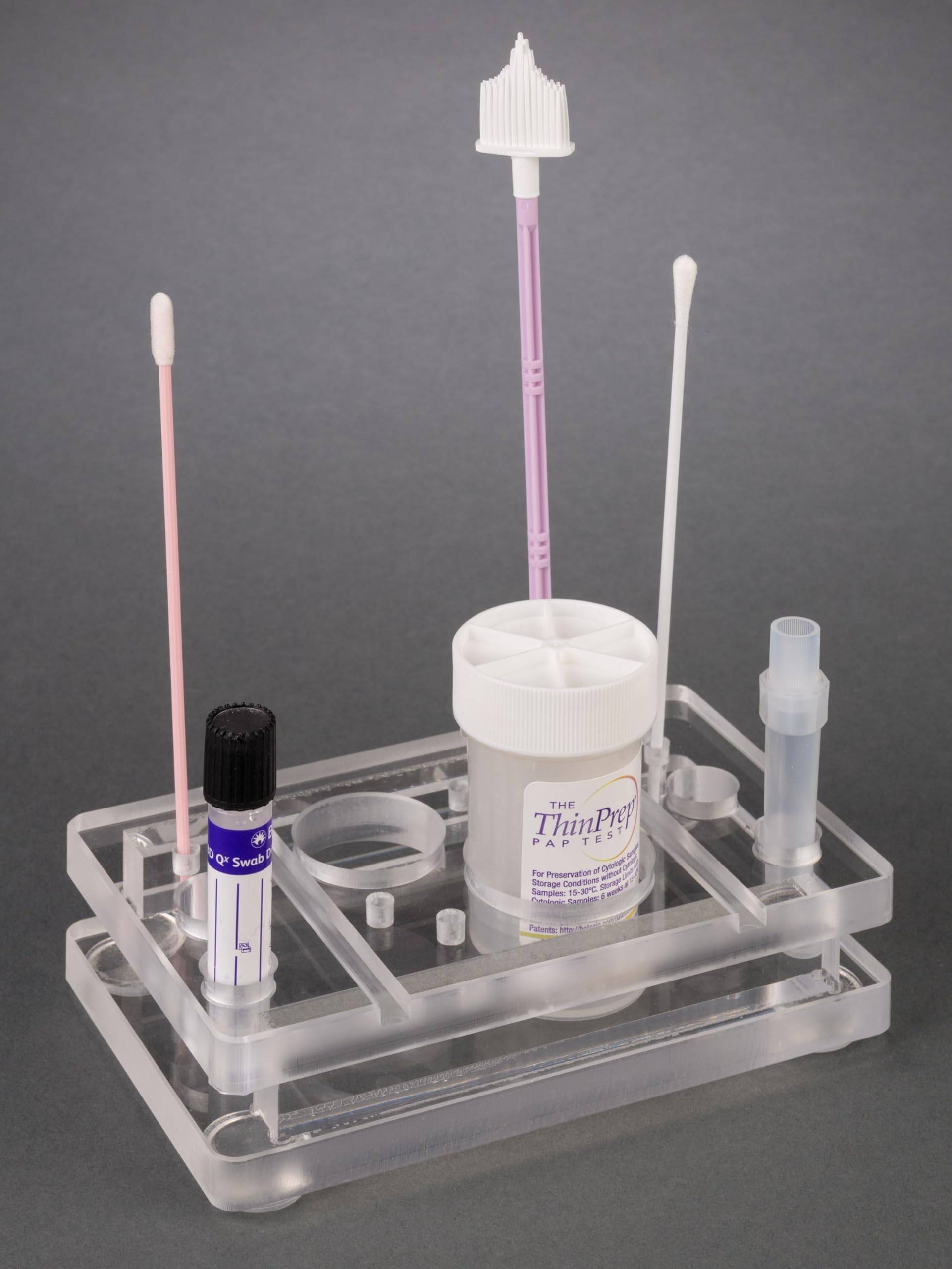 Acrylic Pap Specimen Organizer - Durable & Clear Medical Sample Storage for Laboratories & Clinics | Perfect for Pathology, Gynecology & Research Use
