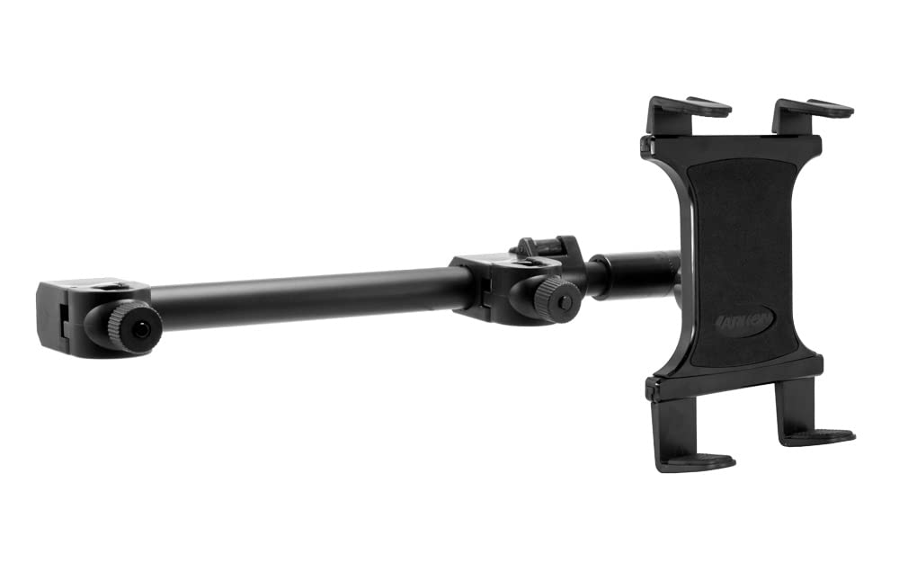 ARKON Car Headrest Tablet Mount - Slim-Grip Center Extension for iPad, Samsung Galaxy, Kindle & More | Universal Headrest Mount for Passenger Entertainment | Perfect for Road Trips, Family Travel & Kids in Backseat