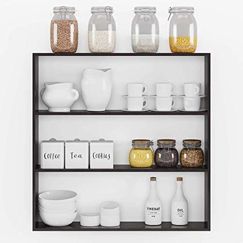 Modern Black Metal Kitchen Rack - 1 Tier Countertop Storage for Spices & Utensils