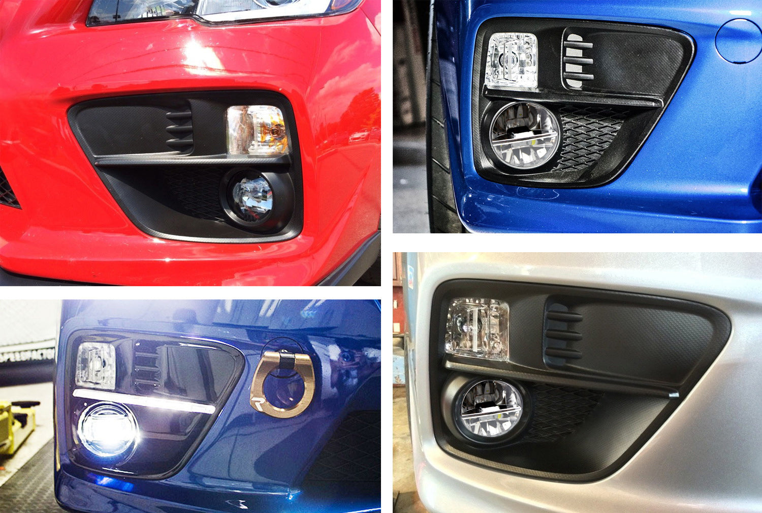 High-Performance CREE LED Projector Fog Light Kit with Bezel Cover for 2015-2017 Subaru WRX STI - Upgrade Your Night Driving Visibility & Style