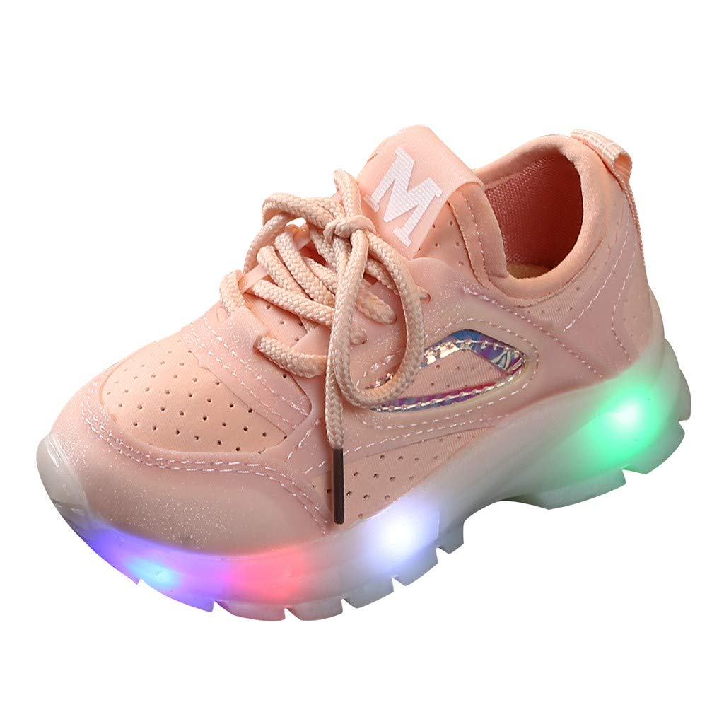 **LED Light Up Shoes for Kids - Boys & Girls Unisex Breathable Running Sneakers for Walking, Sports & Fashion - Perfect for Playground, School & Outdoor Activities**