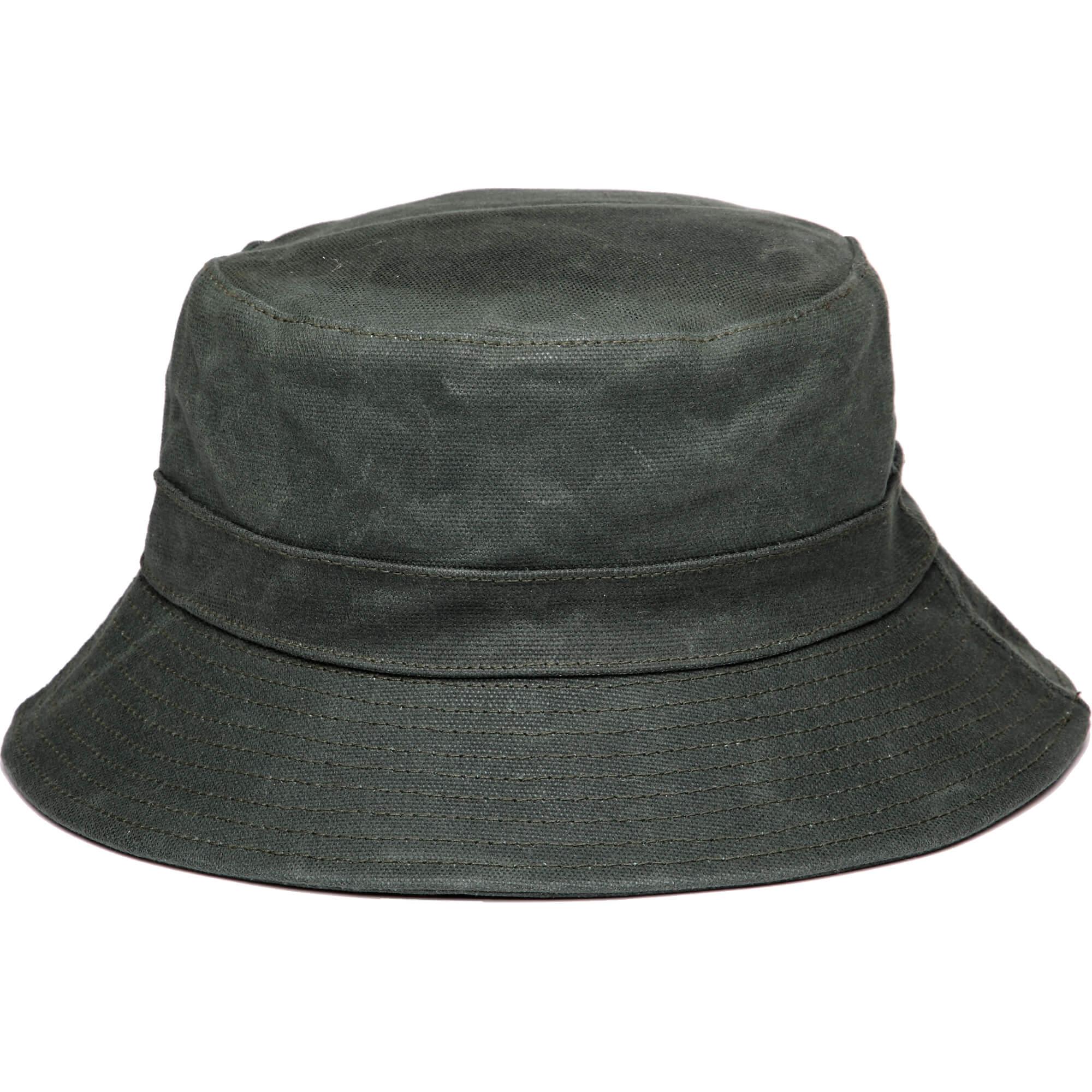 TRP0502 Troop London Waxed Canvas Fisherman Hat - Waterproof Sun Hat for Outdoor Activities, Fishing, Hiking & Beach - Adjustable Unisex Bucket Hat for Men & Women