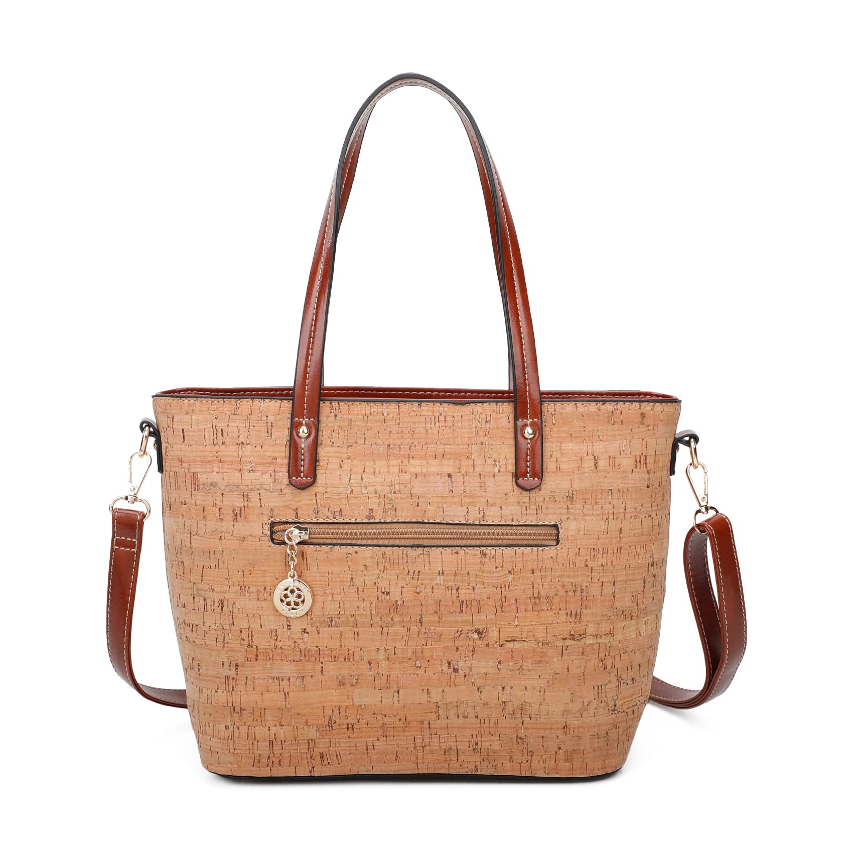 Superbia Women's Eco-Friendly Natural Cork Vegan Bag - Lightweight Backpack, Tote & Shoulder Bag with Organizer | Perfect for Work, Travel & Sustainable Fashion