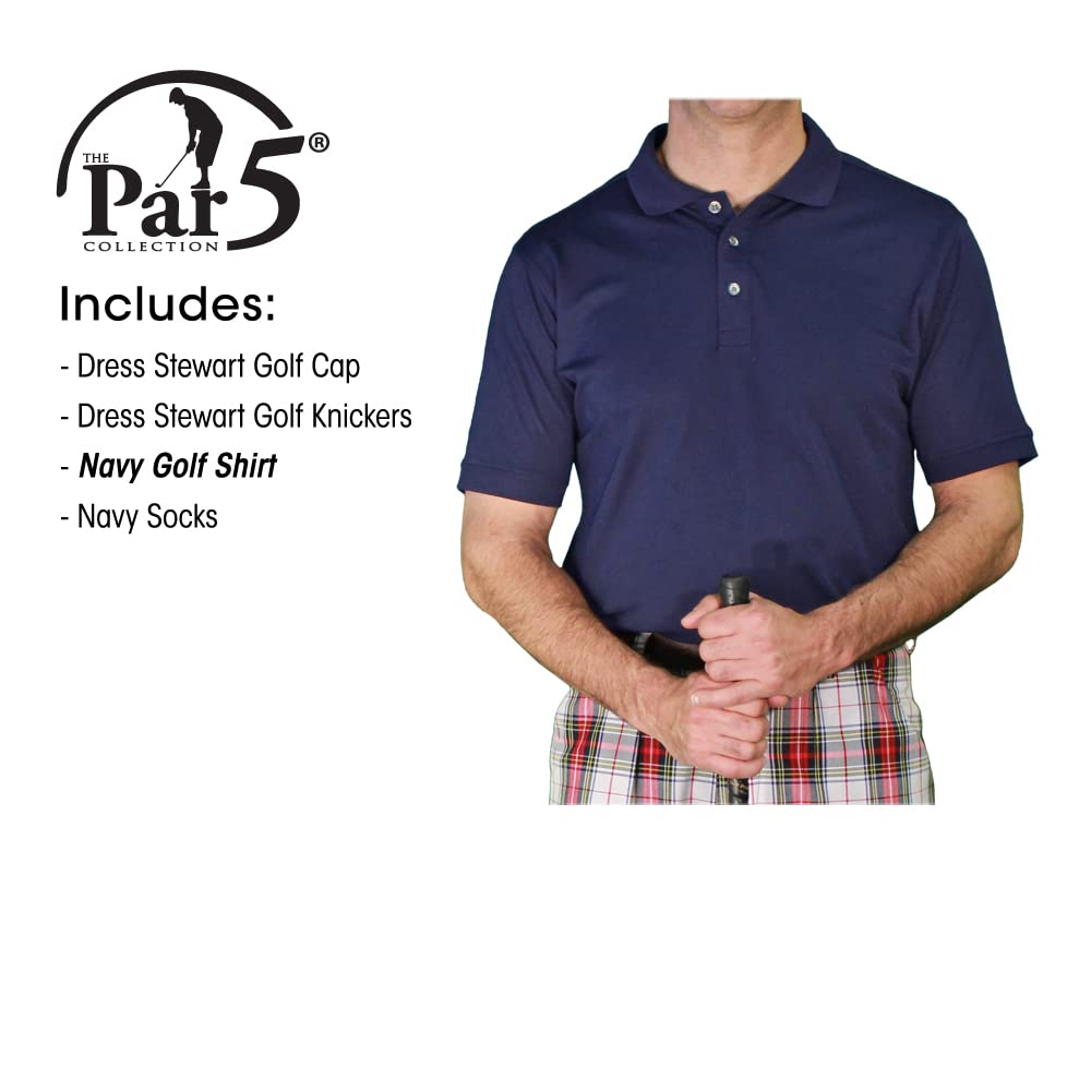 Stewart Golf Outfits Men's Red Polo Dress - Premium Performance Golf Shirt for Men - Perfect for Golf Tournaments & Casual Wear