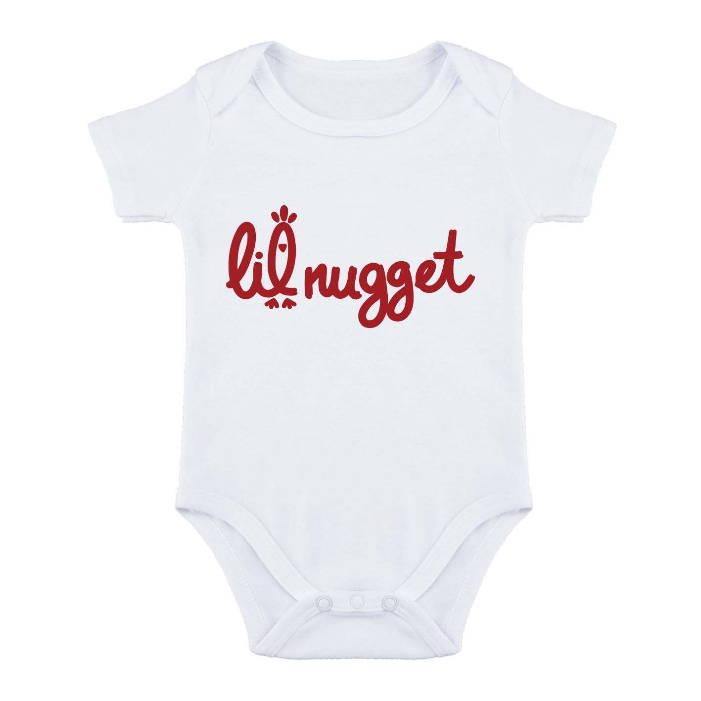 Funny Little Nugget Baby Bodysuit - Cute Chicken Print Onesie for Boys & Girls | Perfect for Playtime, Photo Shoots & Everyday Wear