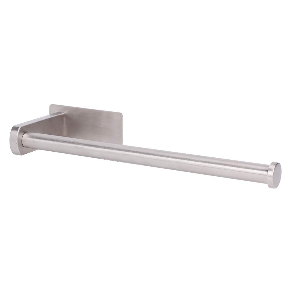 304 Stainless Steel Self-Adhesive Toilet Paper Holder - No Drilling Required for Bathroom, Hotel & Public Places (31x12x4.5cm) - Durable & Rustproof Bathroom Organizer for Space-Saving Convenience