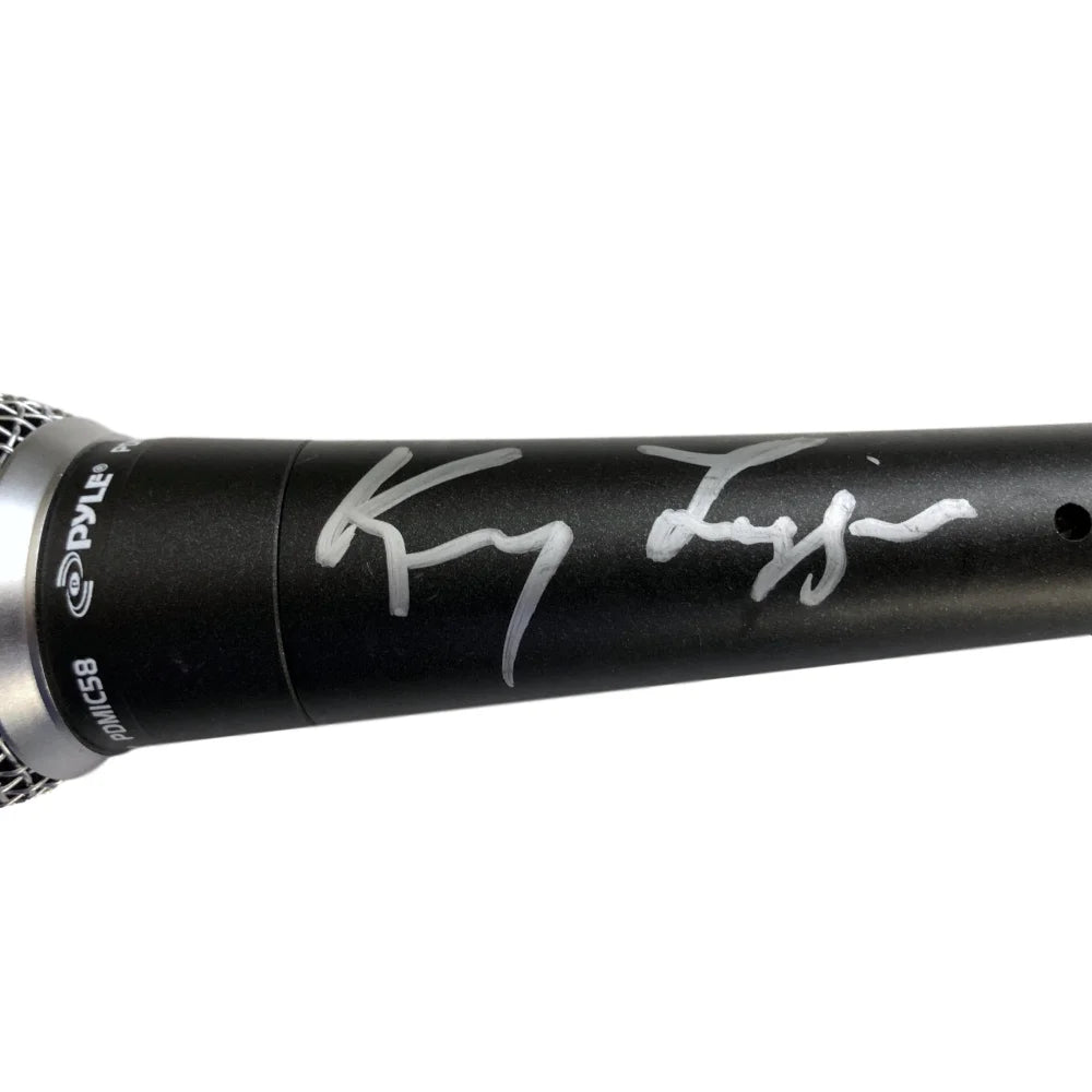 Kenny Loggins Hand Signed Microphone with BAS COA - Authentic Autograph from Alive Full Sail Album - Perfect for Music Collectors & Memorabilia Displays