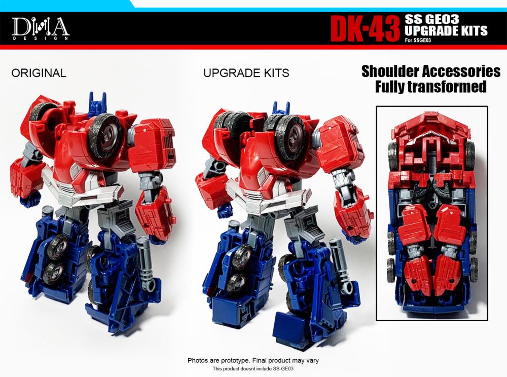 DNA Design DK 43 Upgrade Kit for SS GE03 Gamer Edition Optimus WFC - Transformers Action Figure Accessories for Collectors & Display Enhancement