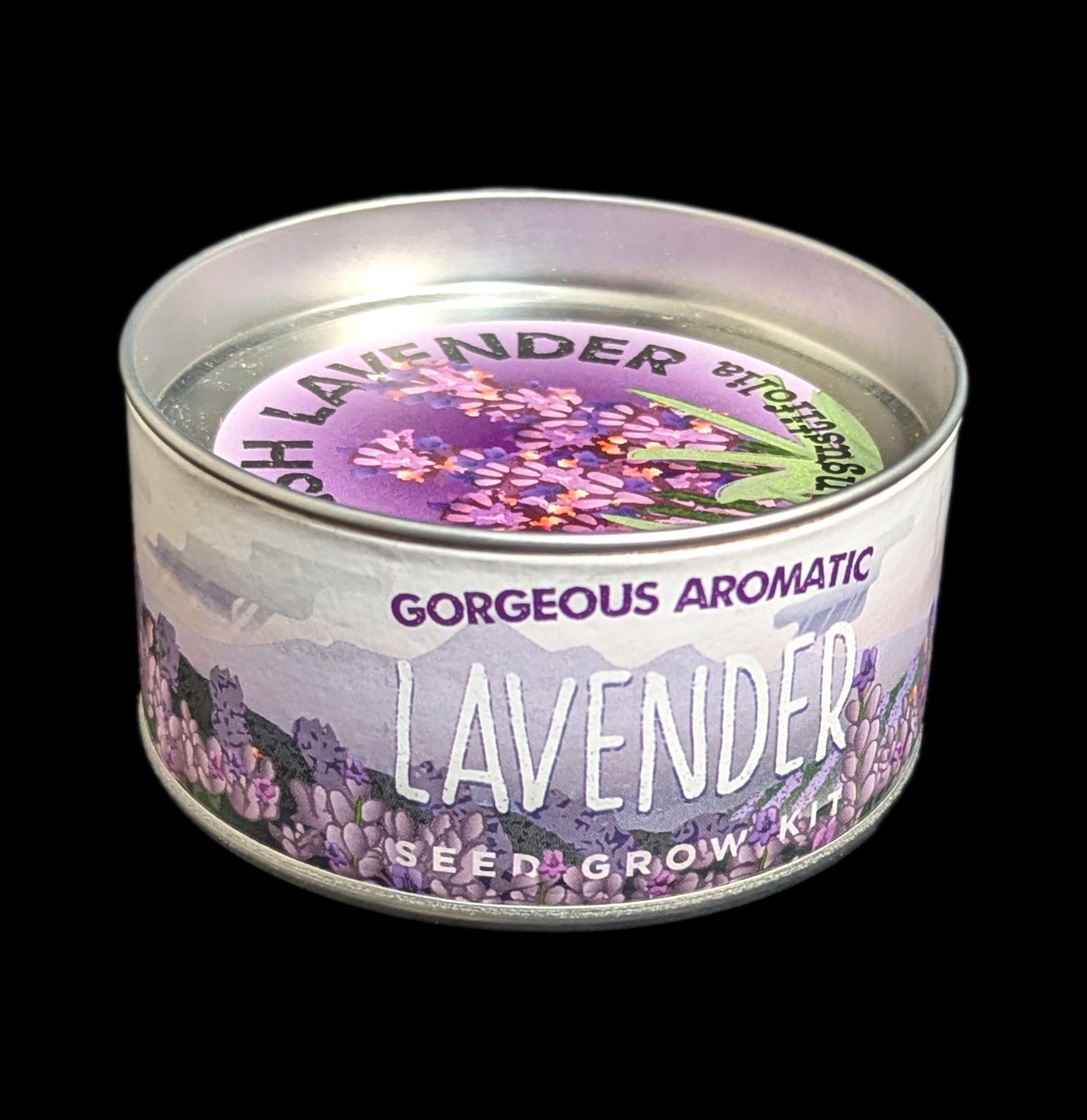 Organic Lavender Flower Seed Grow Kit - Non-GMO, Easy to Plant Indoor/Outdoor - Perfect for Home Garden, DIY Gifts & Aromatherapy