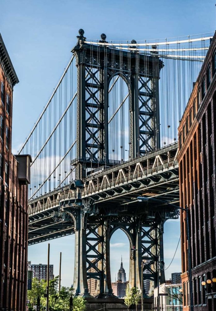 Manhattan Bridge Photography Print by Bill Carson - 14x10 Posterazzi Collection Wall Art for Home, Office & Gallery Decor