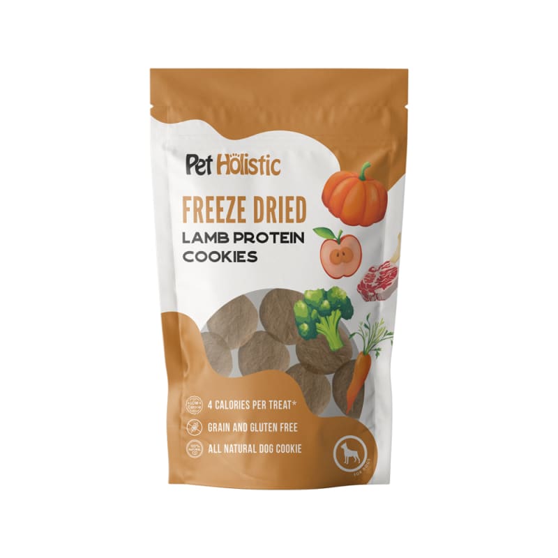 Premium Freeze-Dried Dog Treats with Holistic Lamb Protein - 2.8oz | Grain-Free, All-Natural Snacks for Training & Dental Health | Perfect for Small & Large Breeds