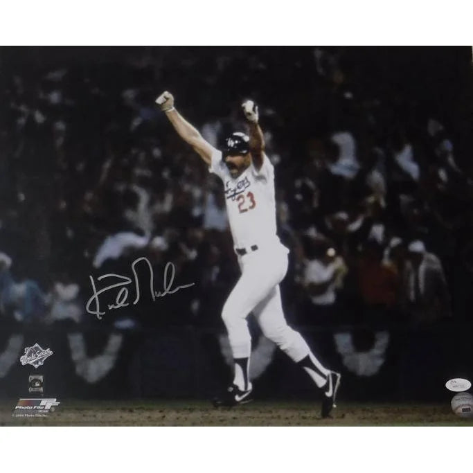 Kirk Gibson Autographed 16x20 Framed Photo with JSA COA - Los Angeles Dodgers Memorabilia - Perfect for Sports Collectors, Man Cave Decor, and Dodgers Fans Gifts