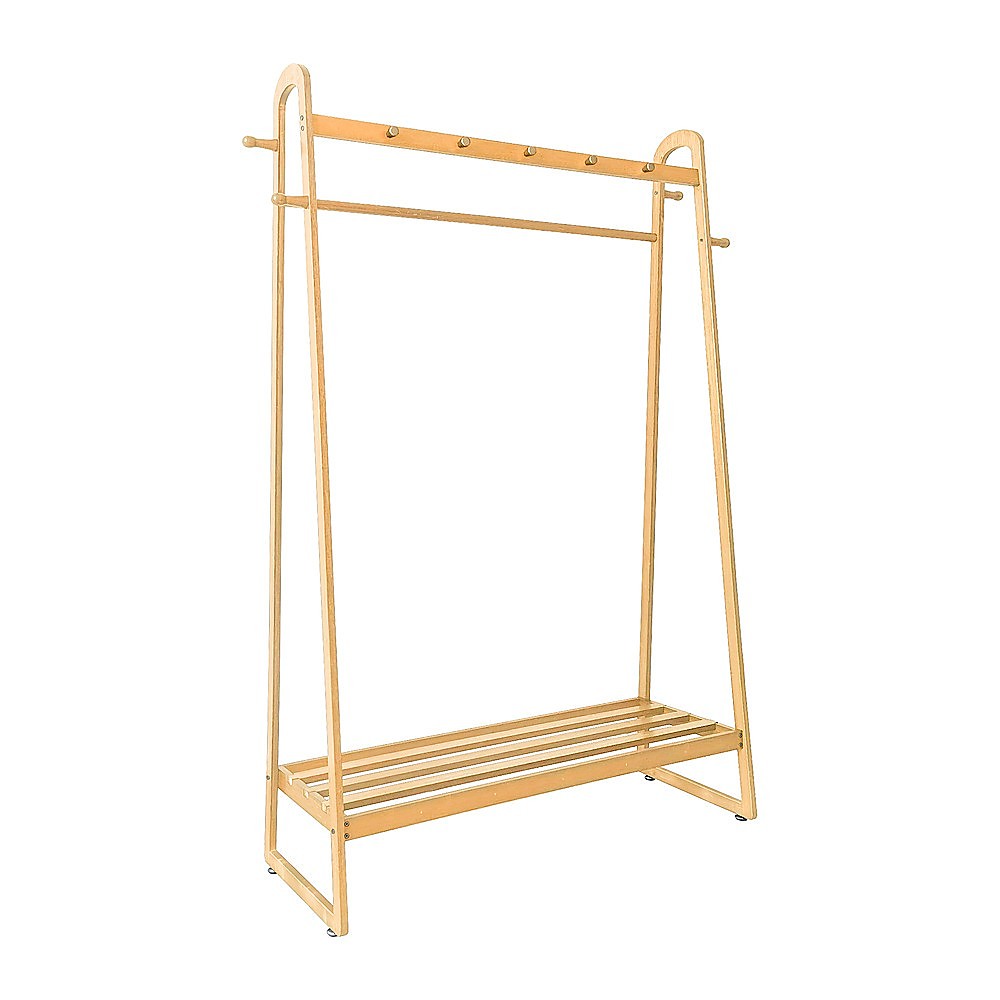 160x100cm Slim Space Saving Clothes Rack - Stylish Freestanding Garment Organizer for Bedroom, Closet & Laundry Room