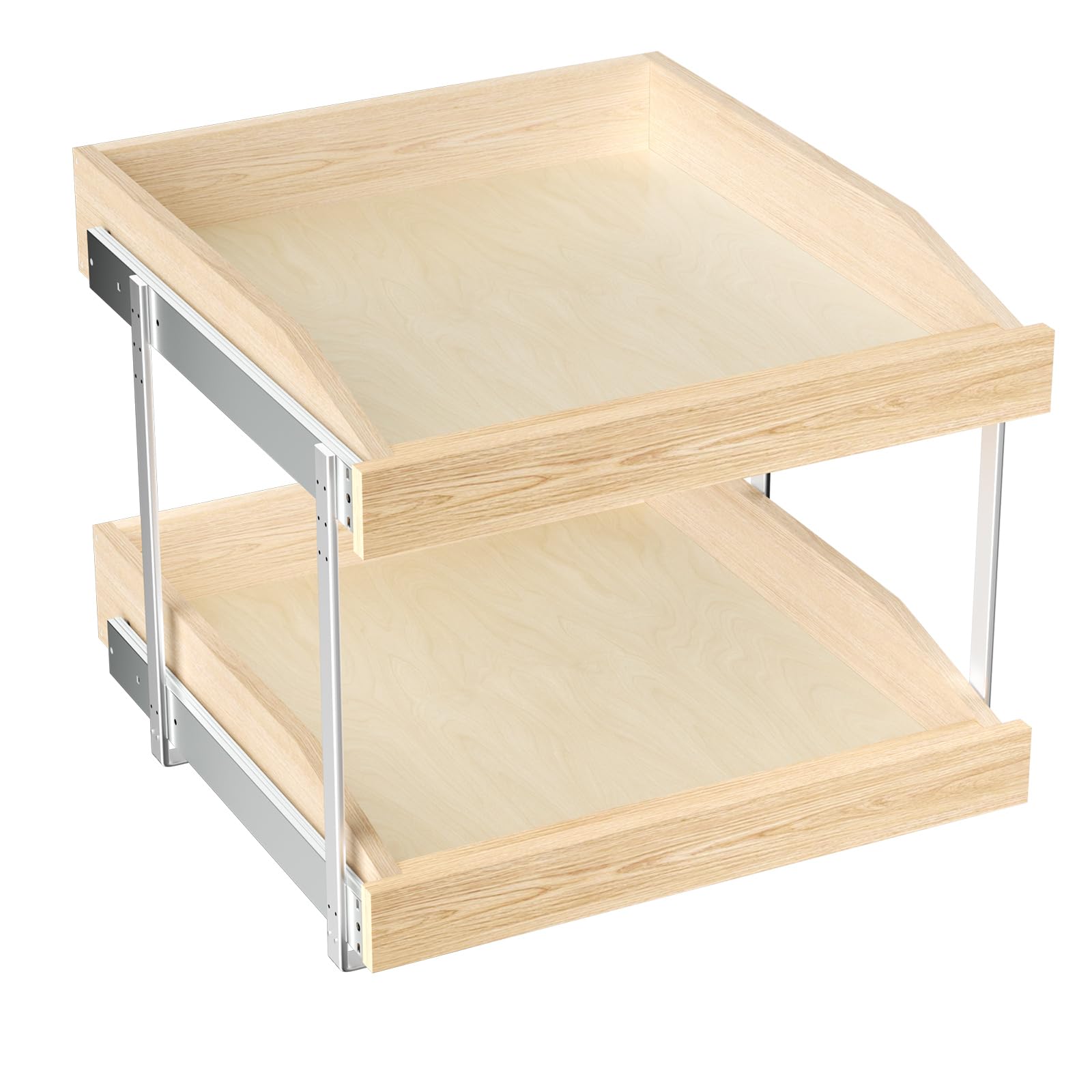 2-Tier Soft Close Pull-Out Cabinet Organizer 19.5