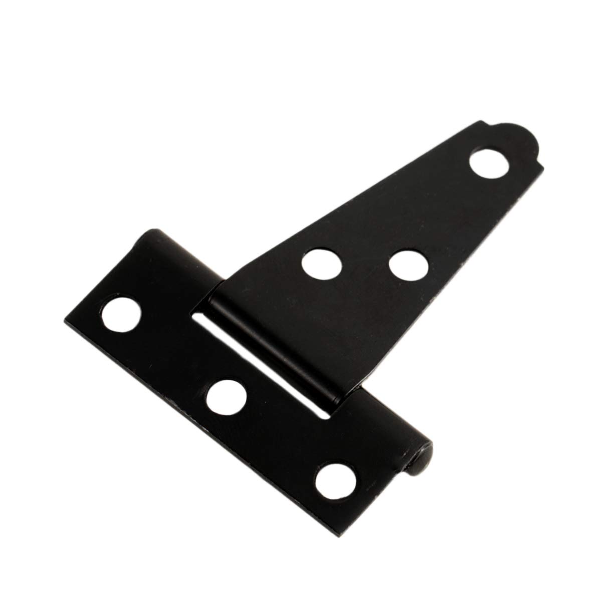 2 Pack T-Shaped Hinges - Flexible Black Gate Hinges for Kitchen Cabinets, Fences & Iron Doors (2 Inch) - Heavy Duty T-Strap Hinges for Windows, Venetian Hardware & Home Decor - Perfect for DIY Projects & Furniture Repair