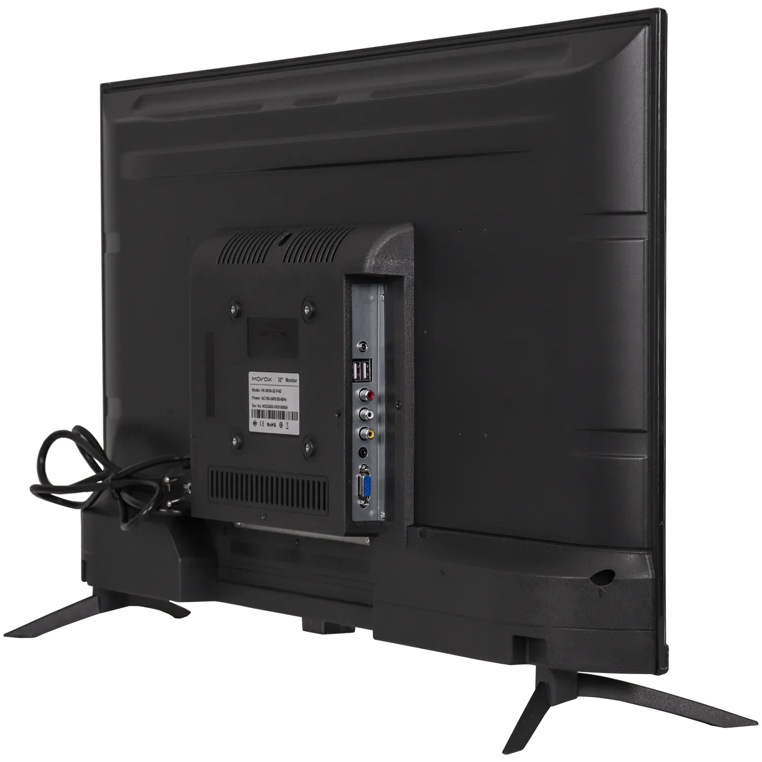 32 Inch Full HD LED Monitor with Built-in Dual Speakers - Perfect for Home Office, Gaming, and Entertainment