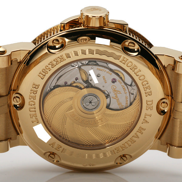 Breguet Marine Big Date Skeleton 18K Yellow Gold Men's Luxury Watch - Perfect for Business Meetings, Formal Events & Collectors