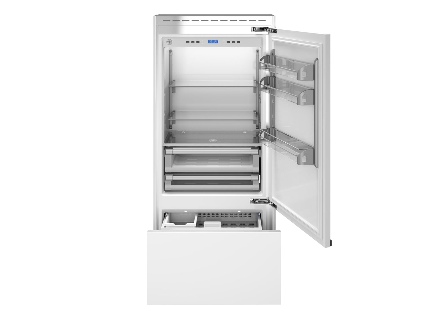Bertazzoni REF36PRR 36 Inch Built-In Bottom Mount Refrigerator - Panel Ready Design for Seamless Kitchen Integration | Perfect for Modern Homes & Open Concept Kitchens