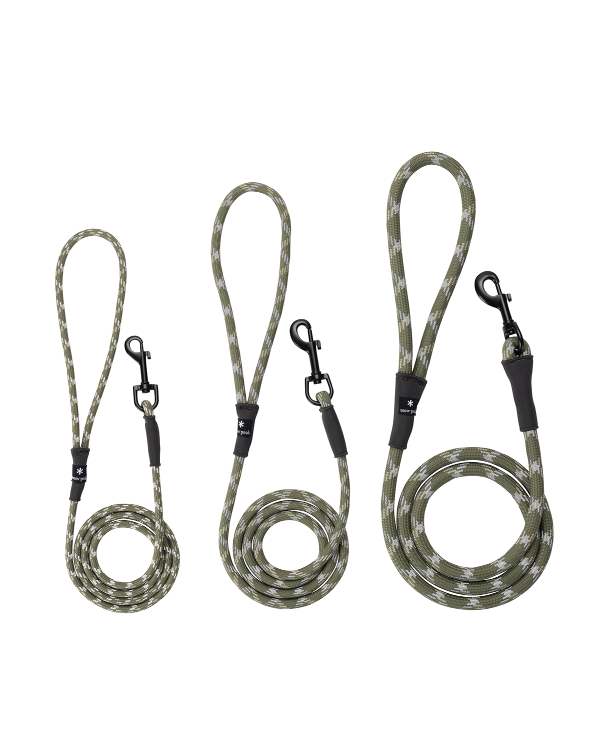 SP Rope Dog Leash - Durable Olive Green Reflective Pet Lead for Walking, Running & Outdoor Adventures