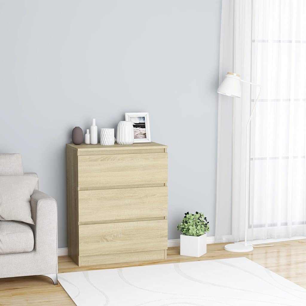Buffet Cabinet - Kitchen Storage Cabinet & Coffee Bar Sideboard in Sonoma Oak Finish | 23.6