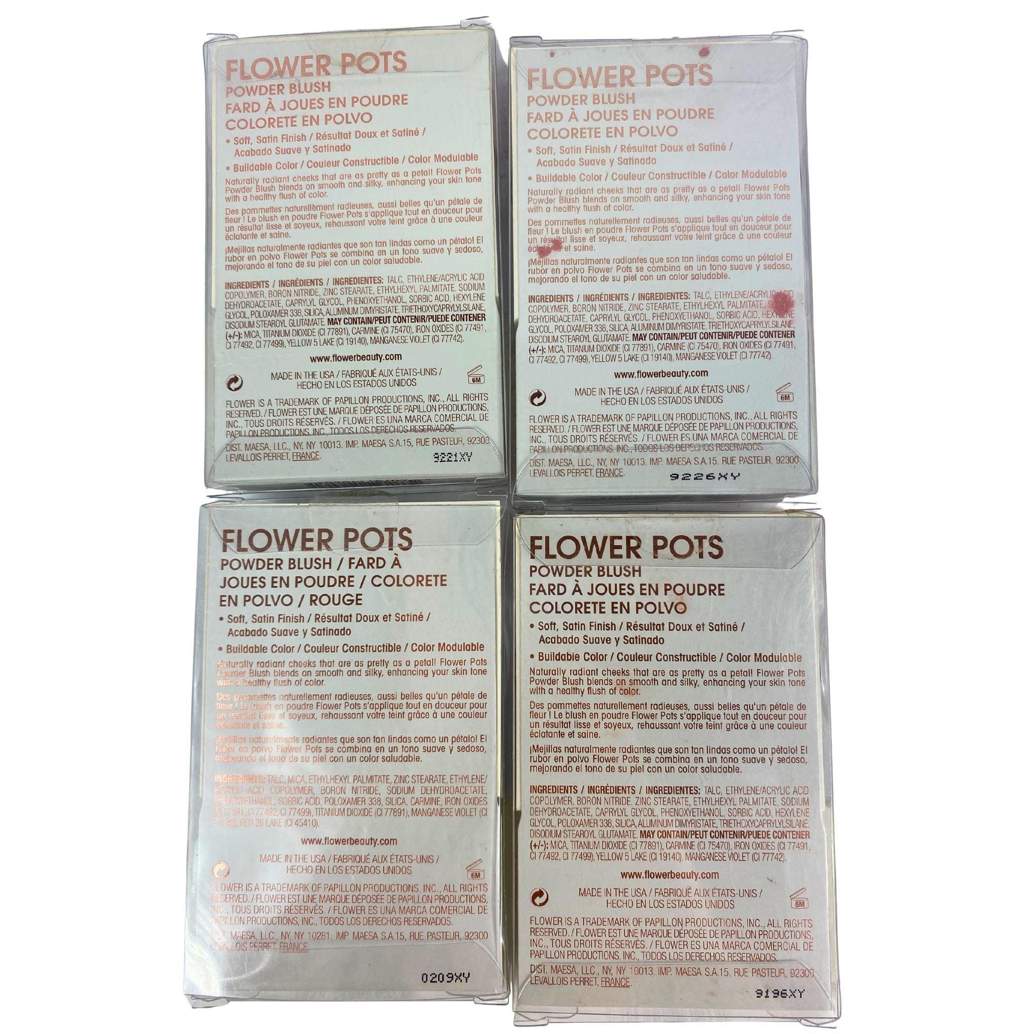70 Pcs Flower Pots Powder Blush 0.2OZ Assorted Mix - Perfect for Makeup Artists, Beauty Salons & DIY Cosmetics