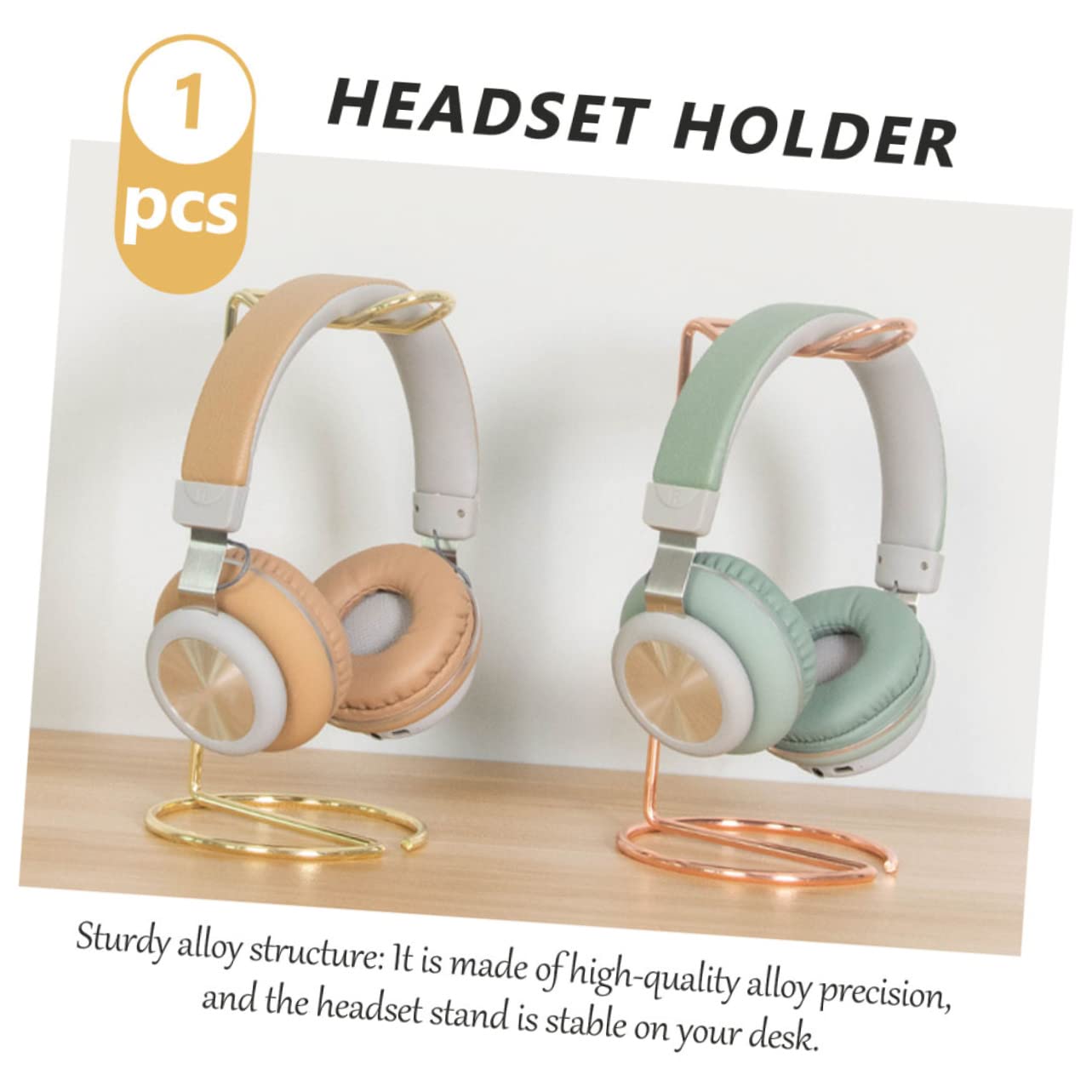 ORFOFE Stylish Alloy Headphone Hook - Universal Headset Holder Stand for Computer Desk, Gaming Setup & Office Organization - Perfect for Headphone Storage & Cable Management