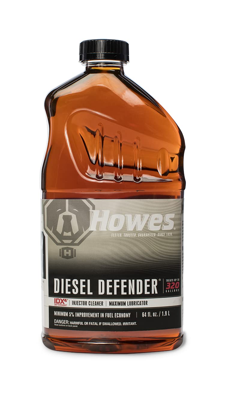 Howes Diesel Defender 64oz Diesel Fuel Injector Cleaner & Lubricator - 6 Pack (Six 64-Ounce Bottles) - Improves Engine Performance, Reduces Wear for Trucks, Heavy Equipment & Diesel Vehicles