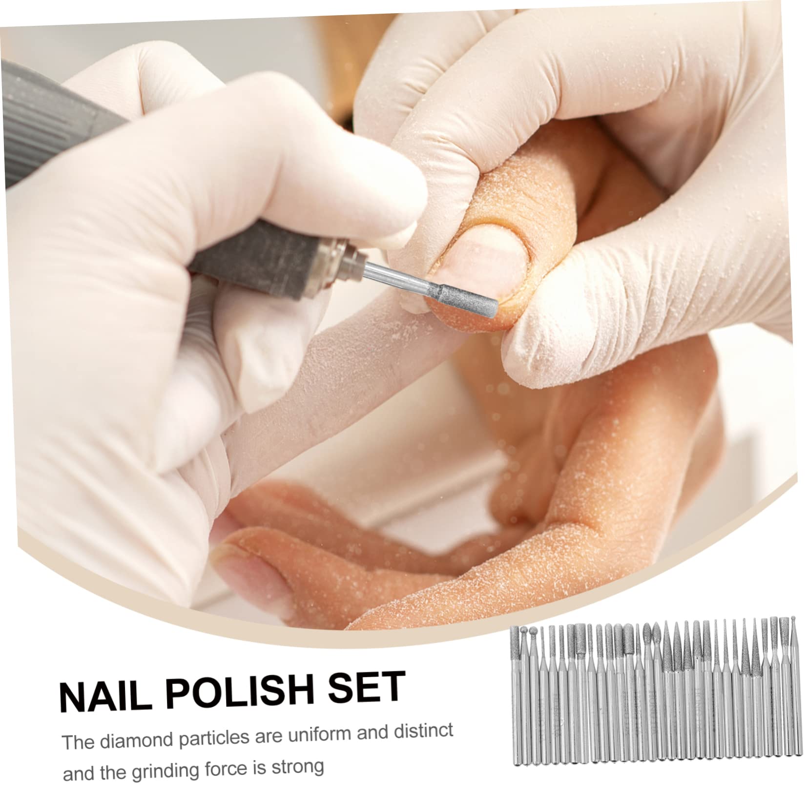 Minkissy 30Pcs Nail Drill Bits Set - Professional Manicure & Pedicure Kit for Cuticle Care, Nail Shaping & Polish Removal - Perfect for Home Salon, Nail Art & DIY Nail Care