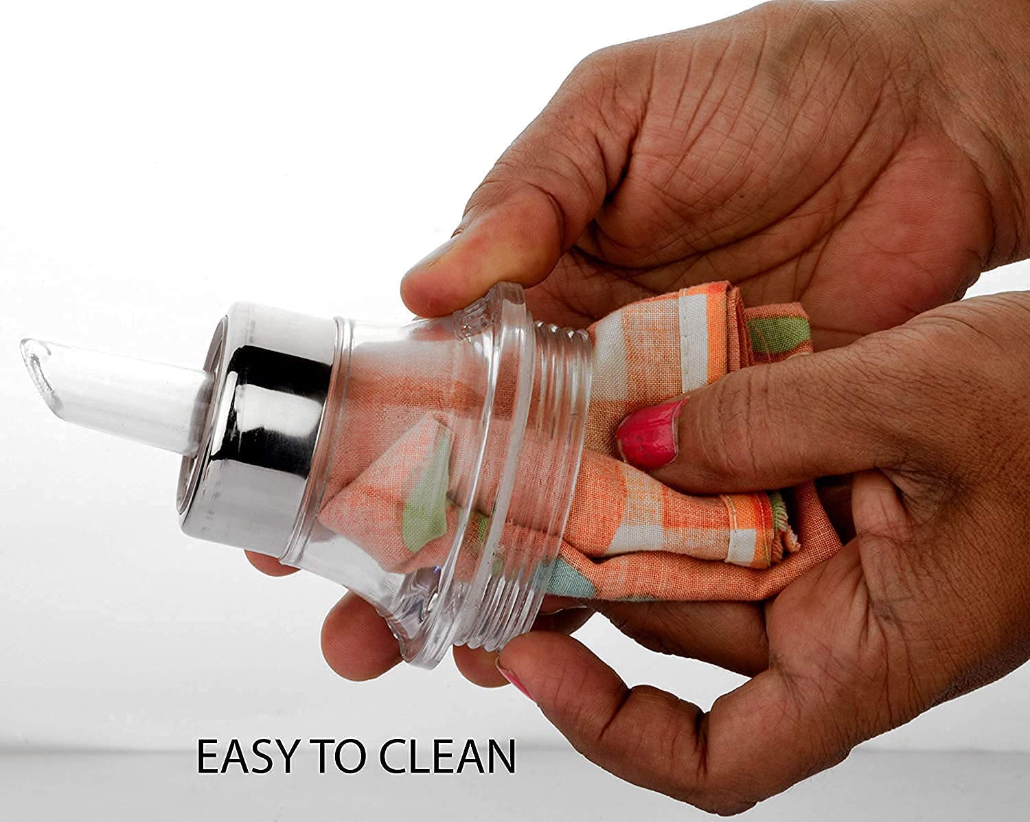 ATROCK® 1L (1000ml) Stainless Steel Oil Dispenser Bottle with Handle - Leakproof Kitchen Oil Container, Olive & Cooking Oil Pourer for Salad Dressing, Frying & Baking (Pack of 2)