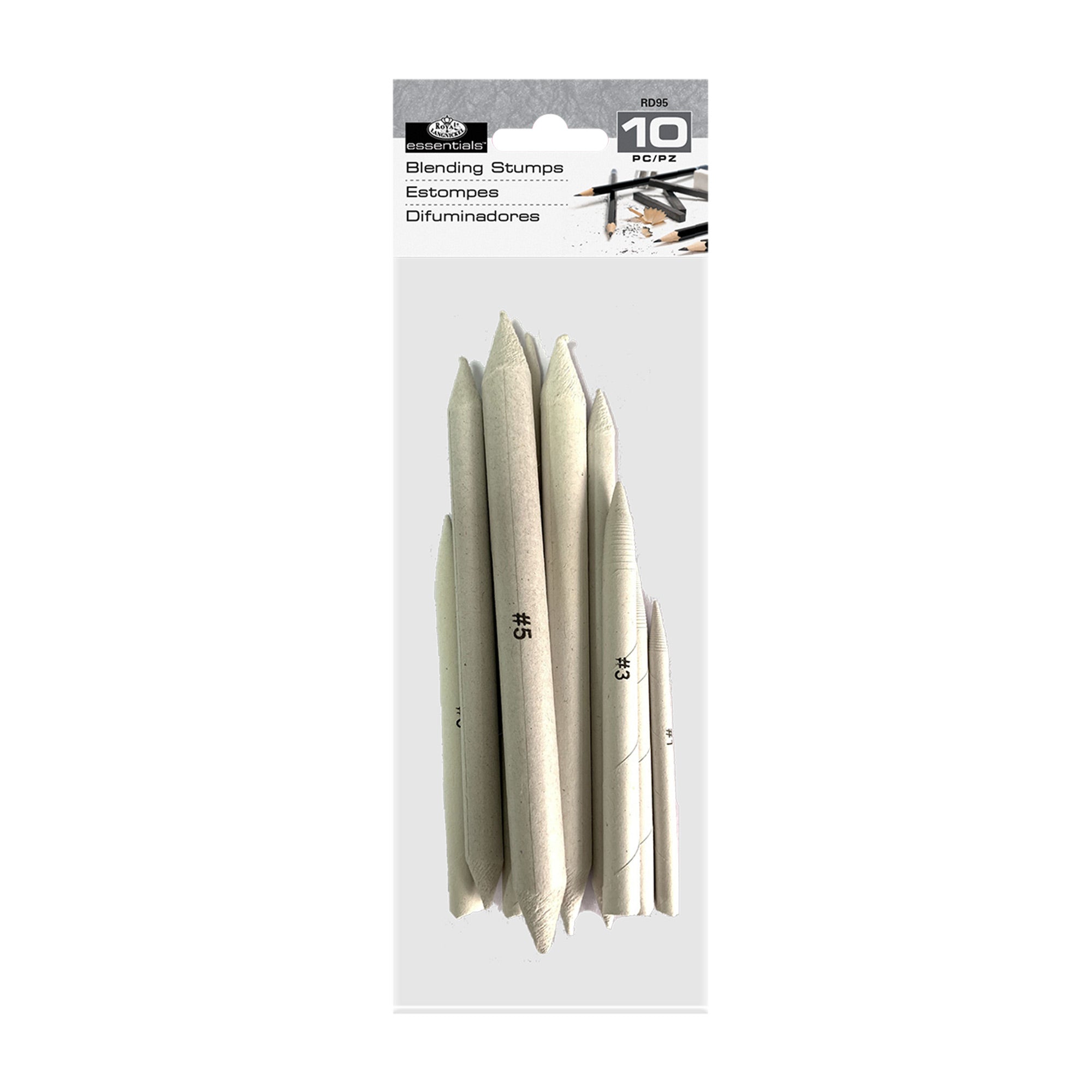 10 Pack Assorted Blending Stumps for Artists - Premium Smudging Tools for Pencil, Charcoal & Pastel Drawing - Perfect for Sketching, Shading & Blending Techniques