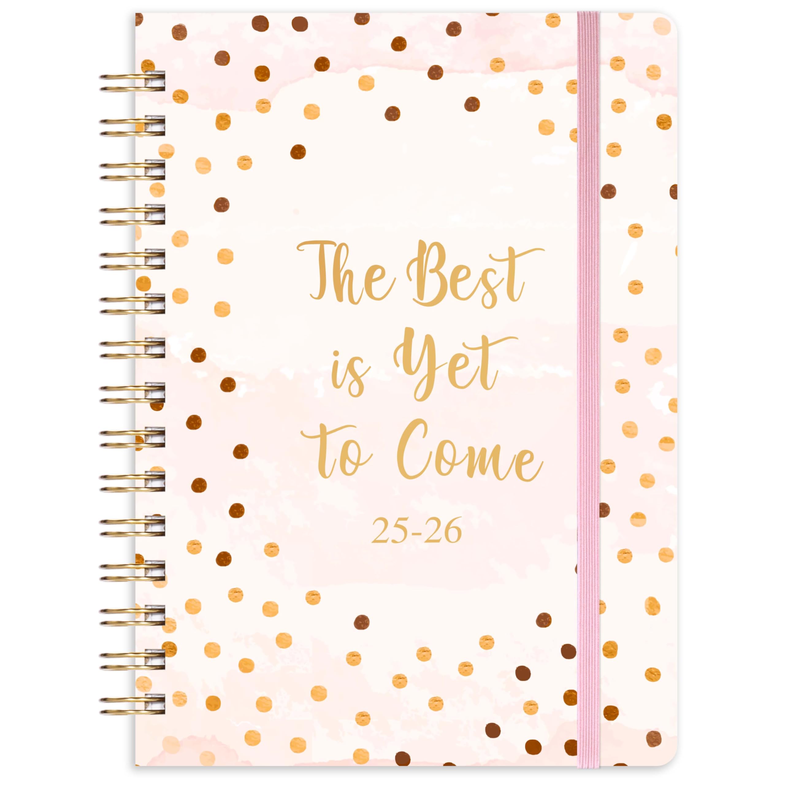 2025-2026 Academic Planner - A5 Weekly Diary from August 2025 to July 2026, 21.5 x 15.5 x 1.5 cm, Pink Cover | Perfect for Students, Teachers & Office Professionals