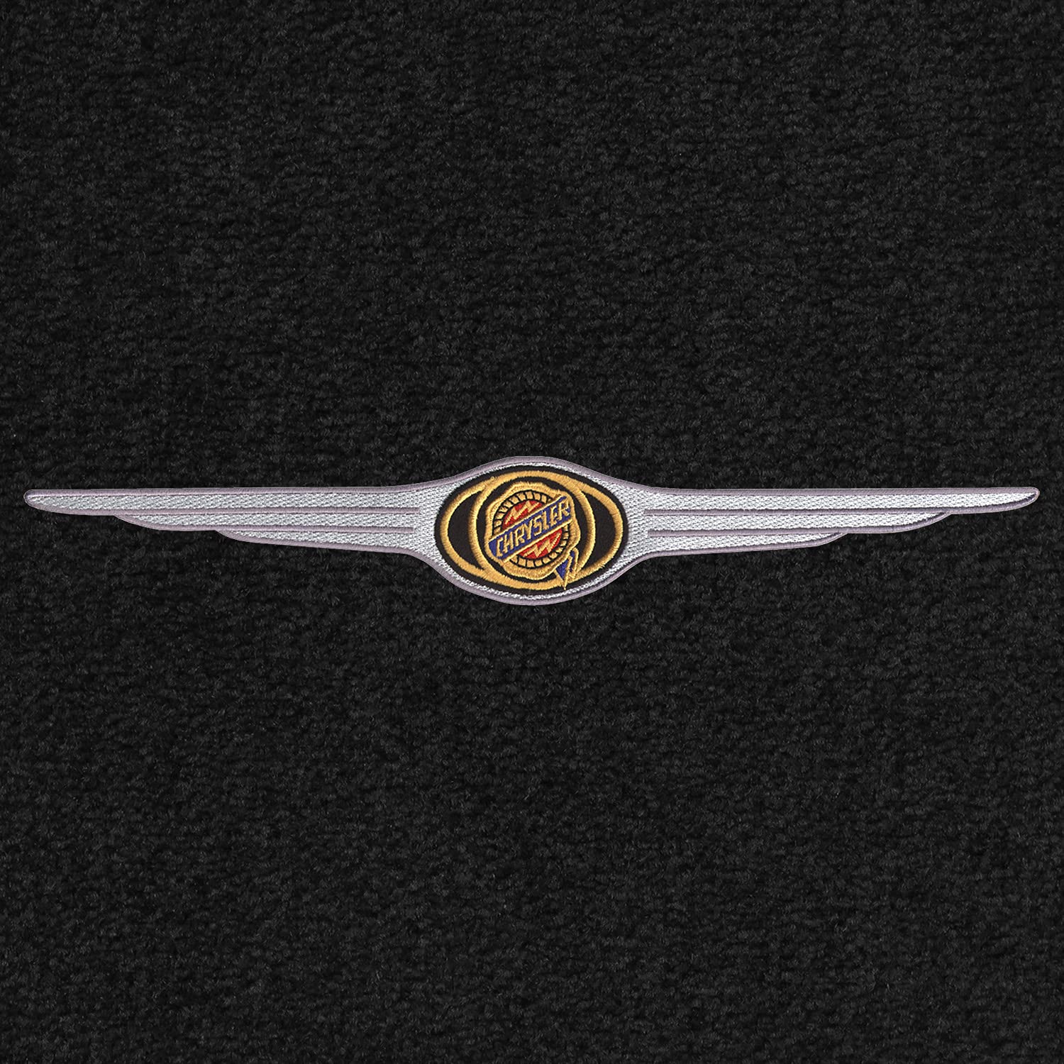 Premium Custom Fit Carpet Floor Mats for 2004-2008 Chrysler Crossfire Coupe - Luxury Car Floor Liners with Old Chrysler Wings Design (Charcoal, Includes Cargo Mat) - Perfect for Daily Commute & Road Trips