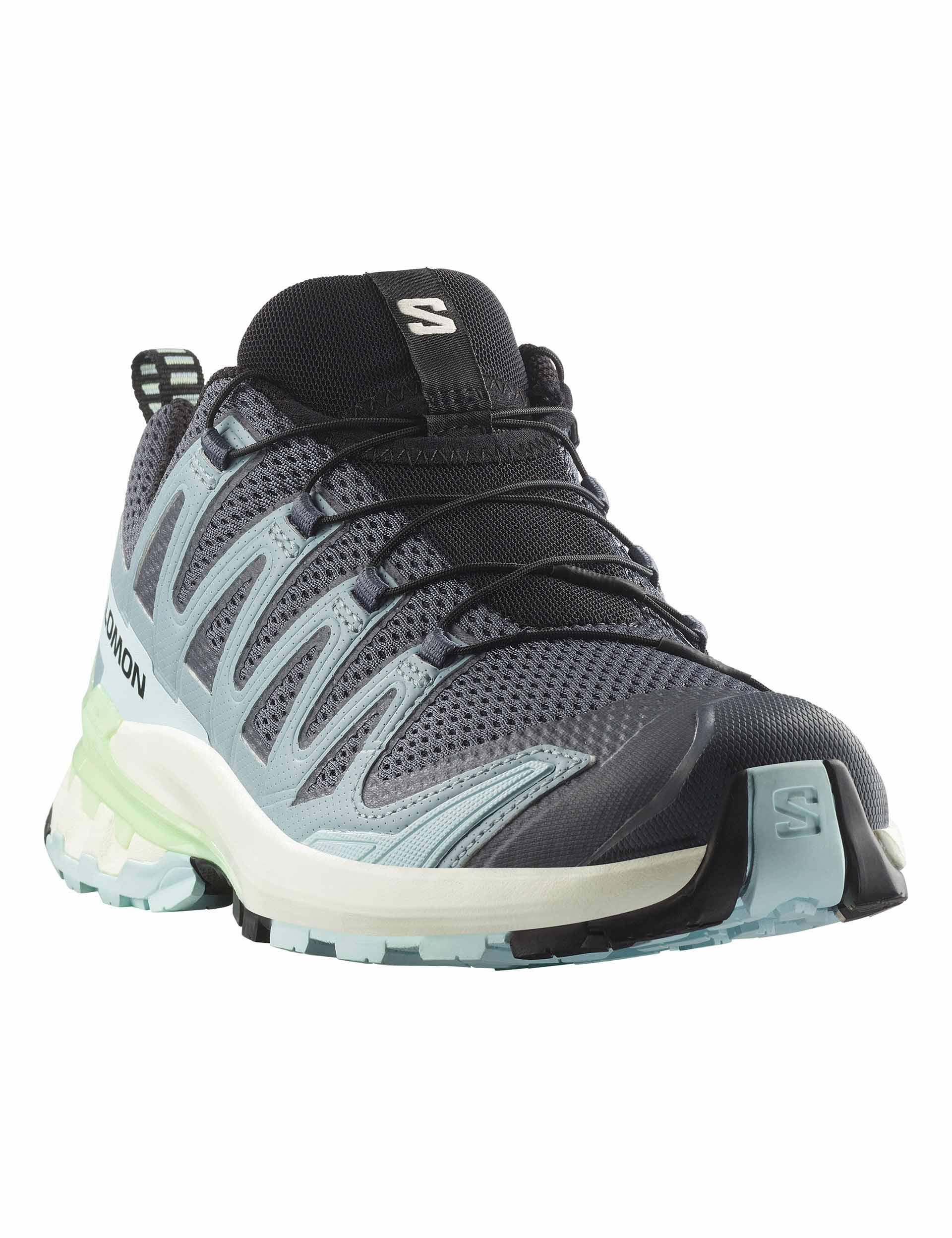 Men's XA Pro 3D V9 Trail Running Shoes - Turbulence/Iced Aqua/Patina Green Color | Lightweight & Durable for Hiking, Outdoor Adventures & Daily Wear