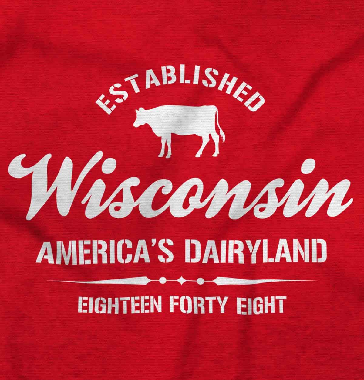 Classic Teaze Wisconsin America's Dairyland State Sweatshirt for Men & Women - Comfortable Unisex Pullover Hoodie for Casual Wear, College Spirit & Wisconsin Pride