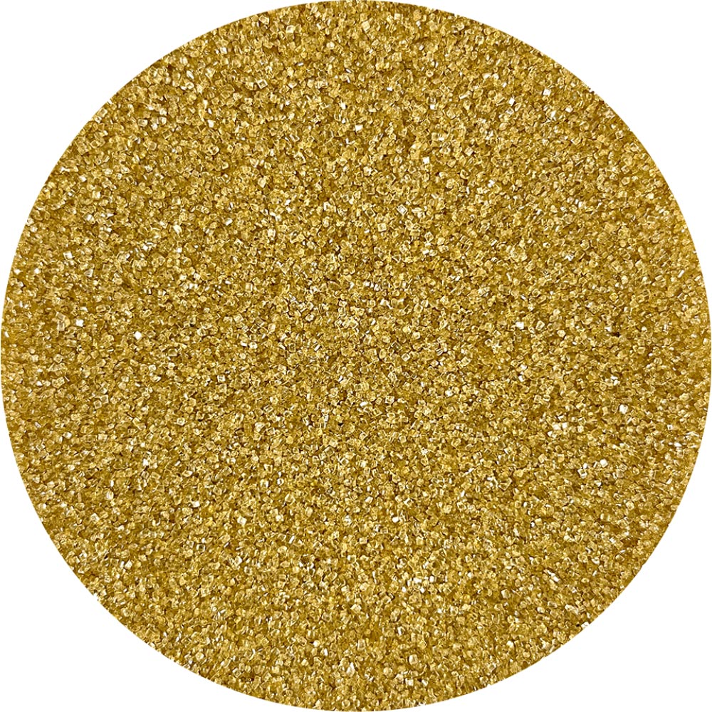 DecoPac Bulk Gold Sanding Sugar 33oz Tub - Edible Decor for Cakes, Cookies & Desserts | Baking Supplies & Cake Decorating Essentials