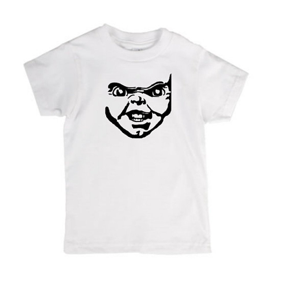 Chucky Face Child's Play T-Shirt - Horror Movie Merchandise for Kids & Adults - Perfect for Halloween Costumes & Horror Fan Gifts