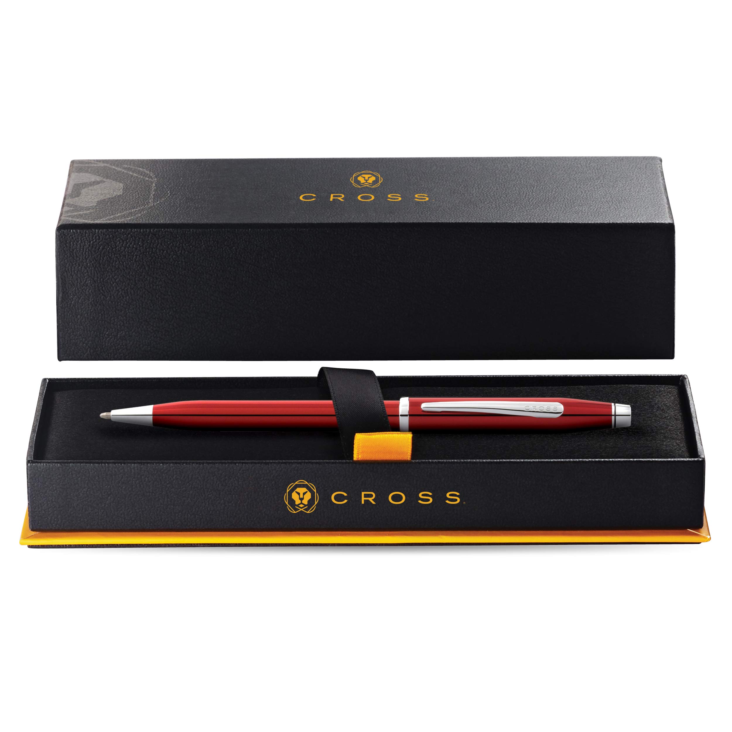 Cross Century II Limited Edition Ballpoint Pen - Premium Red Lacquer Finish with Gift Box | Luxury Writing Instrument for Business Gifts, Office Use & Special Occasions