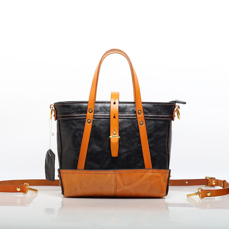 Premium Italian Leather Work Tote Bag for Women - Professional Office Briefcase, Laptop Bag & Business Travel Carryall - Perfect for Commuting, Meetings & Daily Use