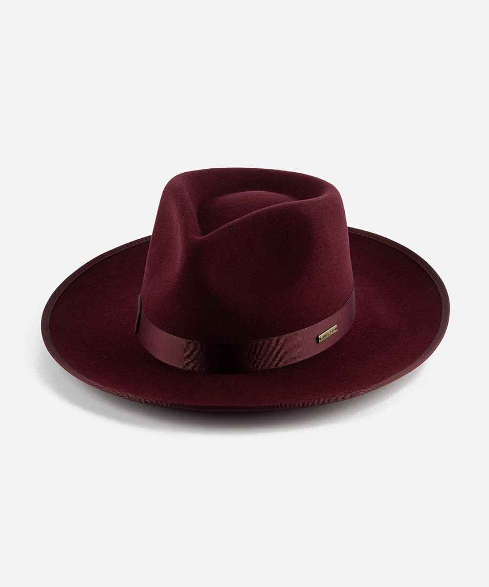 Monroe Rancher Fedora Hat for Men & Women - Western Style Cowboy Hat with Wide Brim - Perfect for Outdoor, Rodeo, and Country Music Events