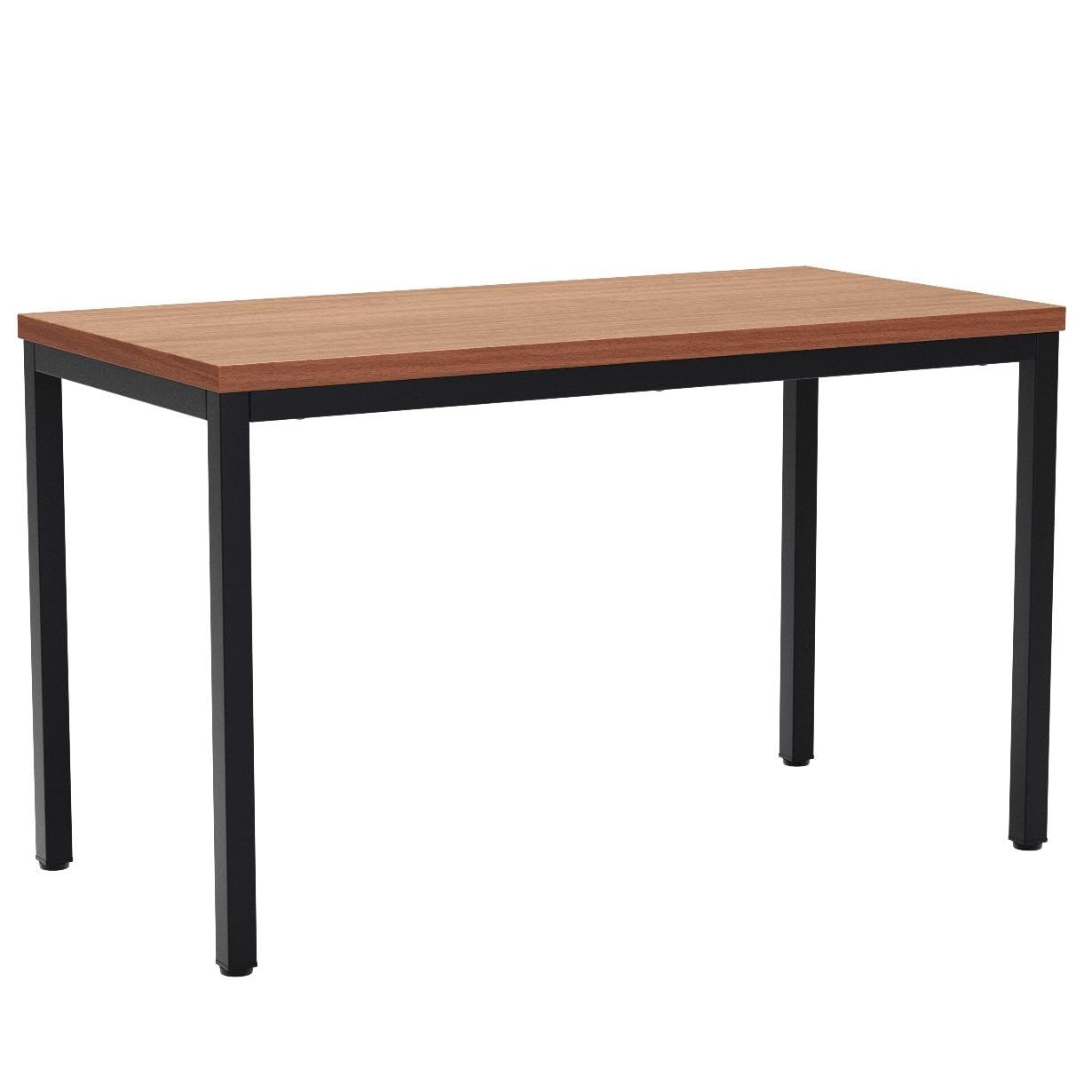 24x48 Inches Large Modern Industrial Writing Computer Desk - Simple Study & Laptop Table for Home Office (Brown) | Perfect for Small Spaces, Remote Work & Notebook Use