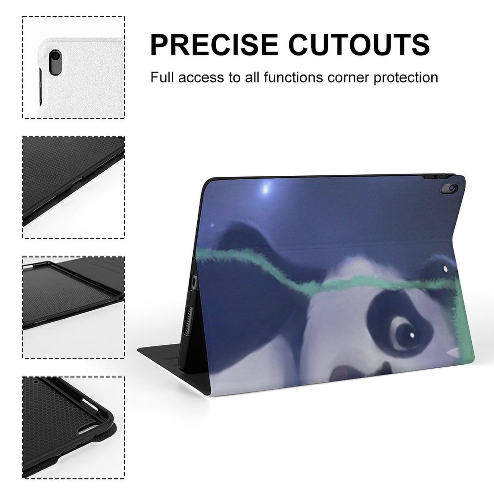 Frog Hat Panda Slim Shockproof Waterproof Protective Case with Stand for iPad Pro 10.5 & iPad Air 3 (10.5 Inch) - Perfect for Travel, Work & Home Use
