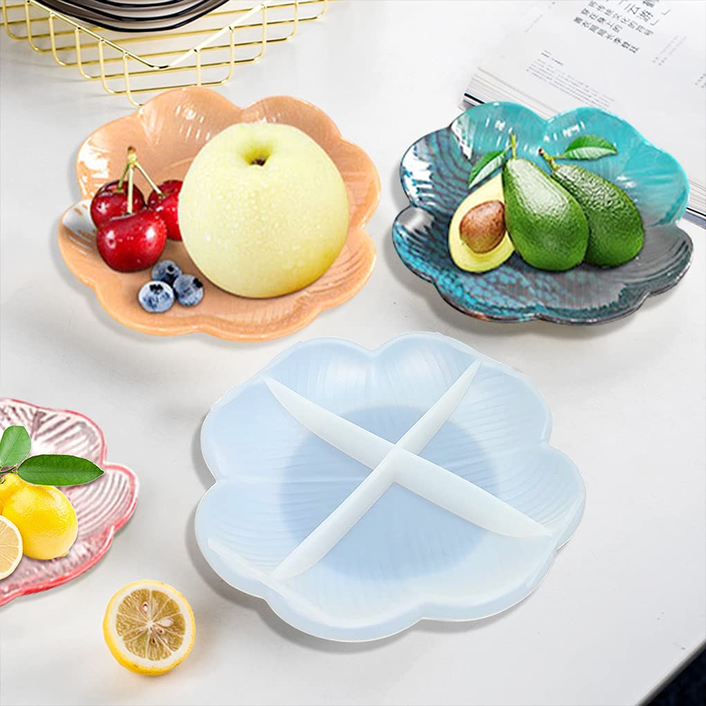 FineInno Flower Tray Resin Mold - Premium Silicone Mould for Epoxy Casting, DIY Concrete, Jewelry Making & Candle Holder | Perfect for Home Decor, Gift Boxes & Trinket Storage (Ideal for Crafters & DIY Enthusiasts)