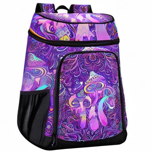 **Pineapple Insulated Cooler Backpack - Leak Proof, Waterproof & Lightweight for 30 Cans - Perfect for Beach, Picnic, Hiking, Camping & Outdoor Activities (Men & Women)**
