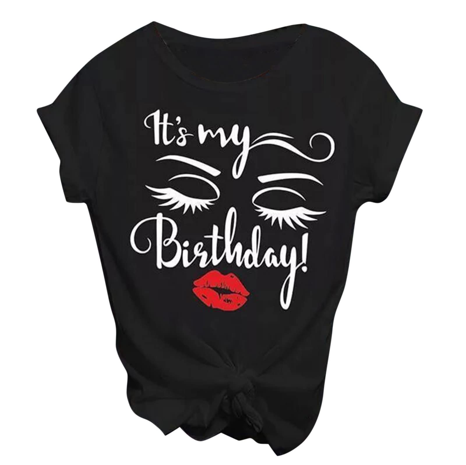 Funny Saying Women's T-Shirt - Cute Summer Short Sleeve Round Neck Tee with Letter Print - Casual Going Out Top for Women - Perfect for Beach, Parties & Everyday Wear